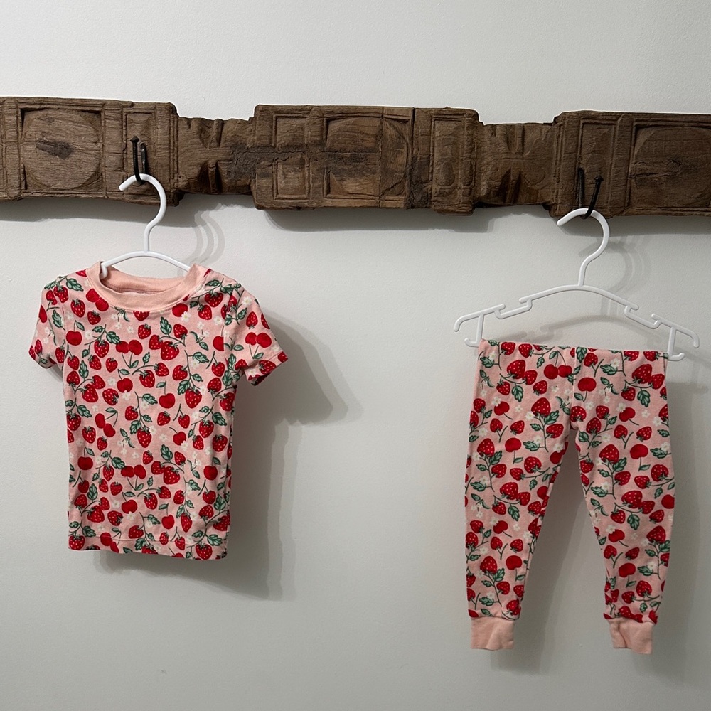 Wonder Nation Pink Cherry Pajama Set